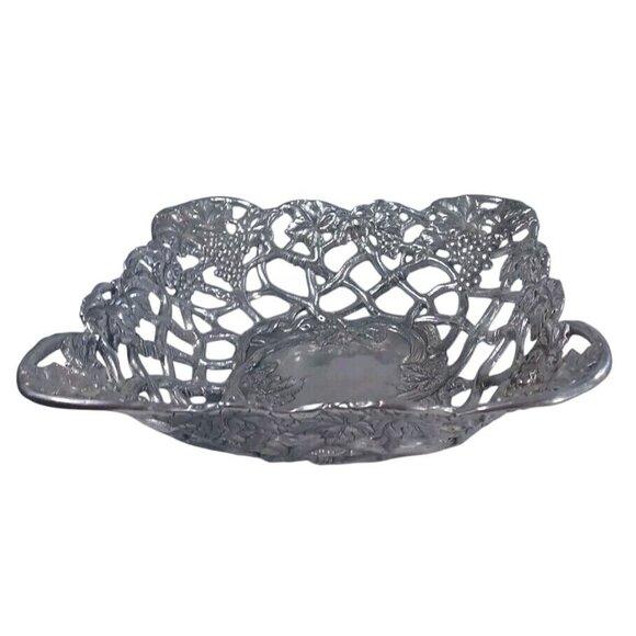 Arthur Court 1996 Large Reticulated Grapevine Bread Fruit Centerpiece Basket Vtg - Picture 3 of 9